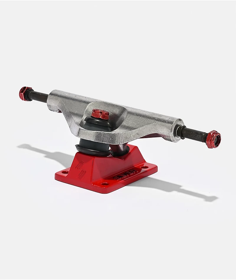 Silver M-Class Hollow 7.75" Raw & Red Skateboard Truck