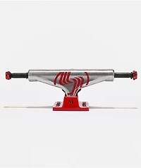 Silver M-Class Hollow 7.75" Raw & Red Skateboard Truck