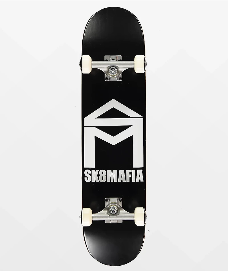 Sk8mafia House Logo Black 7.75" Skateboard Complete