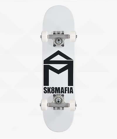 Sk8mafia House Logo White 6.0" Micro Skateboard Complete