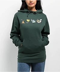 Skate Like A Girl x Santa Cruz Unisex Alpine Green Hoodie