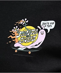 Skate Like A Girl x Santa Cruz Unisex Black T-Shirt