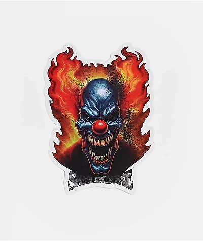 Skelecore Clown Fire Sticker