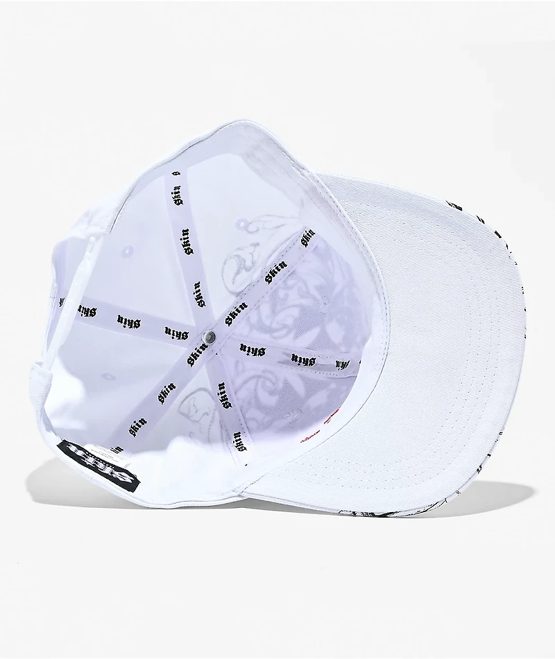 Skin Industries Apocalypse White Snapback Hat