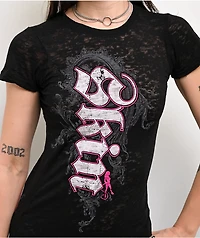 Skin Industries Cascade Black Burnout T-Shirt