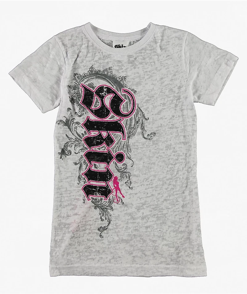 Skin Industries Cascade White Crop Burnout T-Shirt