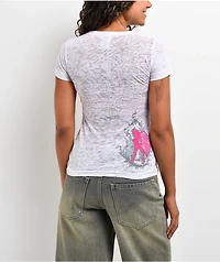 Skin Industries Cascade White Crop Burnout T-Shirt