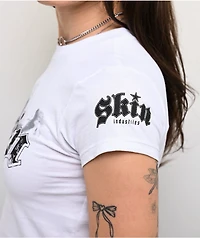 Skin Industries Smokey White Crop T-Shirt
