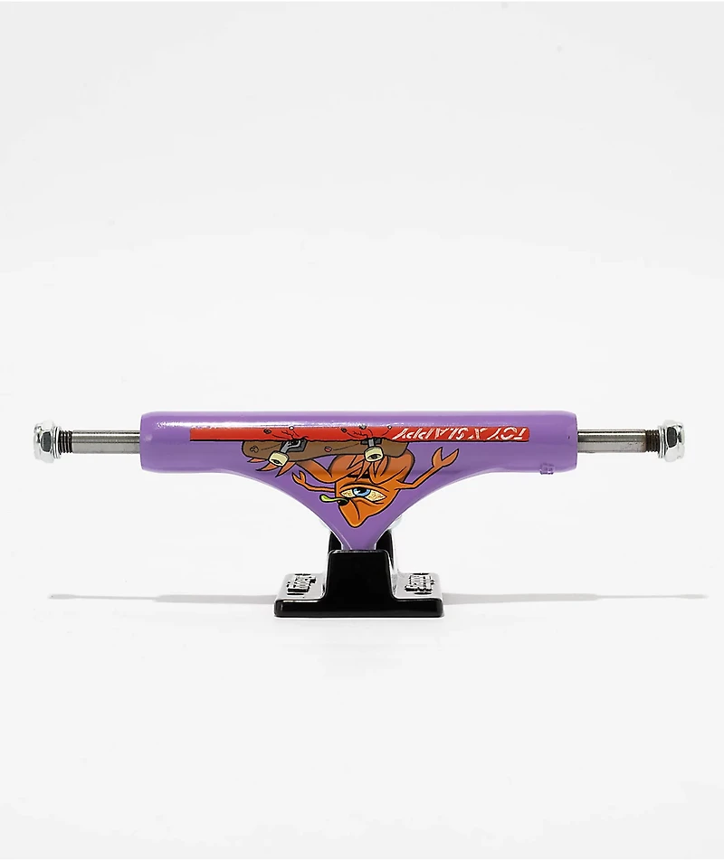 Slappy x Toy Machine ST1 Hollow Lights 8.25" Purple & Black Skateboard Truck