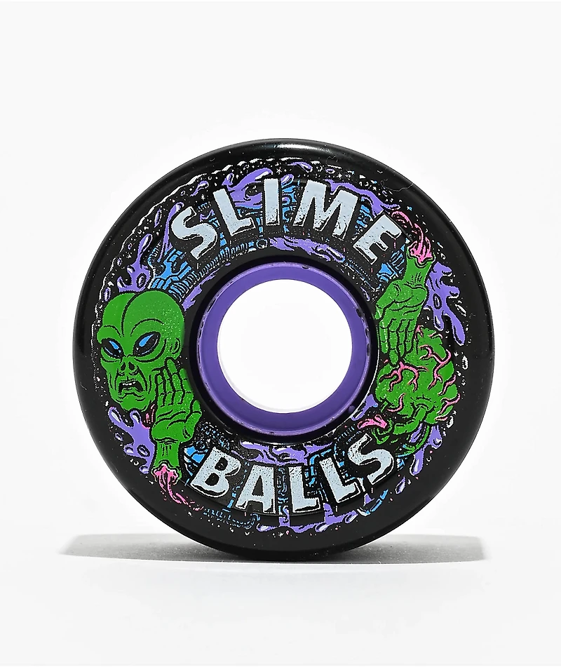 Slime Balls Alien Mini OG 54.5mm 78a Black Cruiser Skateboard Wheels