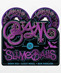 Slime Balls Bam Guest Hardline 54mm 95a Purple Skateboard Wheels