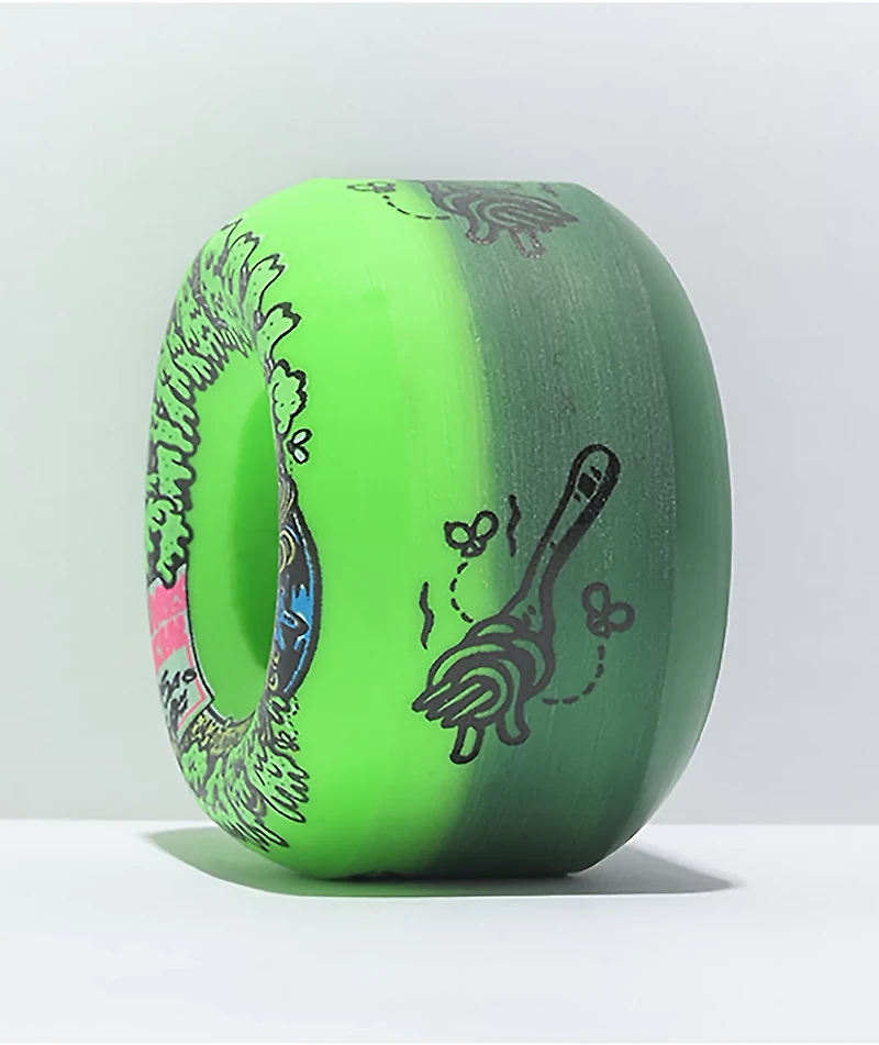 Slime Balls Double Take 54mm 95a Green & Black Skateboard Wheels