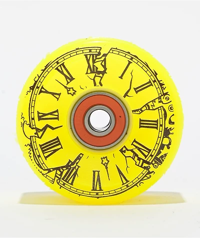 Slime Balls Grabke Exploding Clock Light Ups LED Blacklight 60mm 78a Neon Yellow Cruiser Wheels