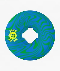 Slime Balls Greyson Vomit Mini 56mm 99a Blue & Green Swirl Skateboard Wheels