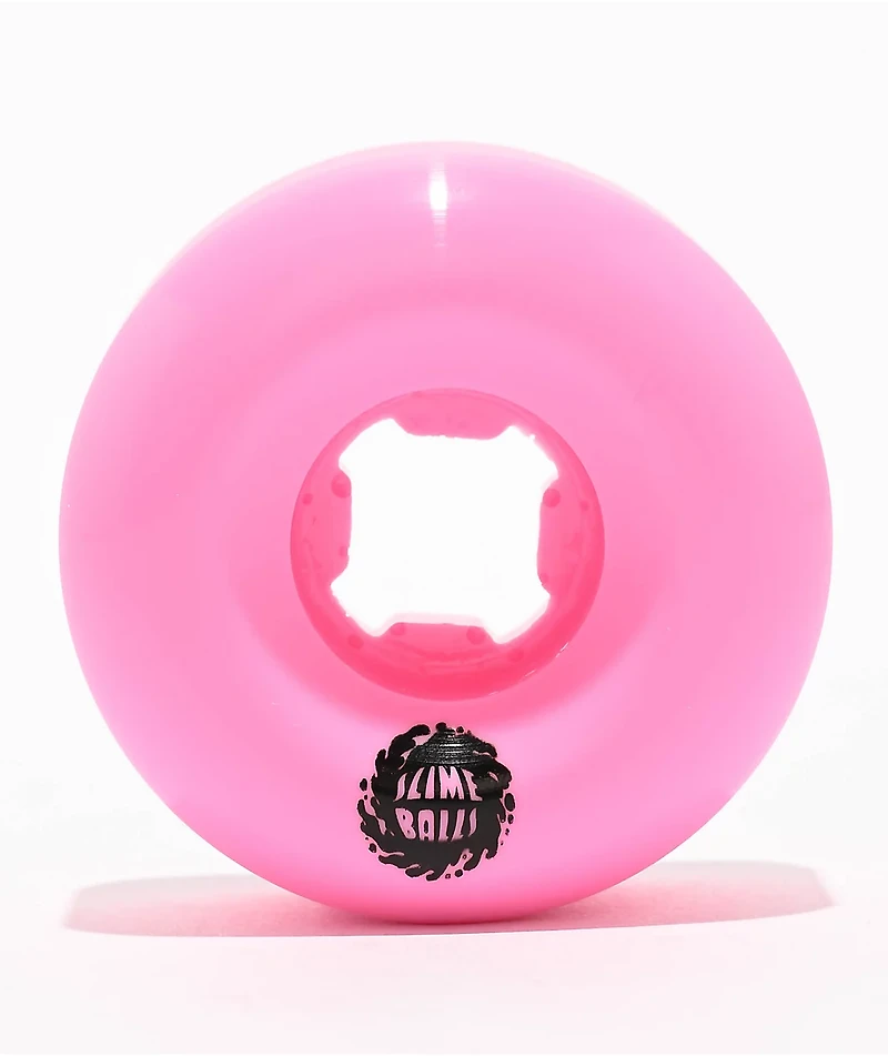 Slime Balls Ink Balls Vomit Mini 54mm 99a Neon Pink Skateboard Wheels