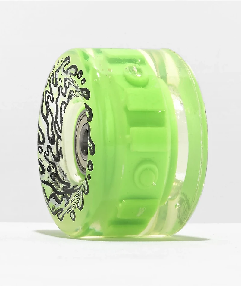 Slime Balls Light Ups  60mm 78a Green Cruiser Wheels