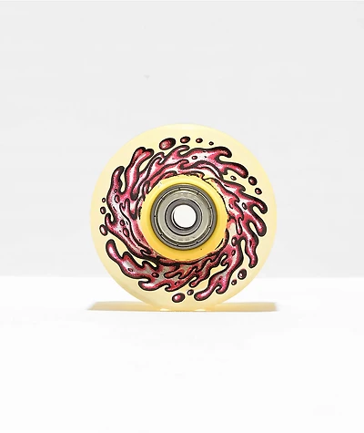 Slime Balls Light Ups  60mm 78a Yellow Cruiser Skateboard Wheels