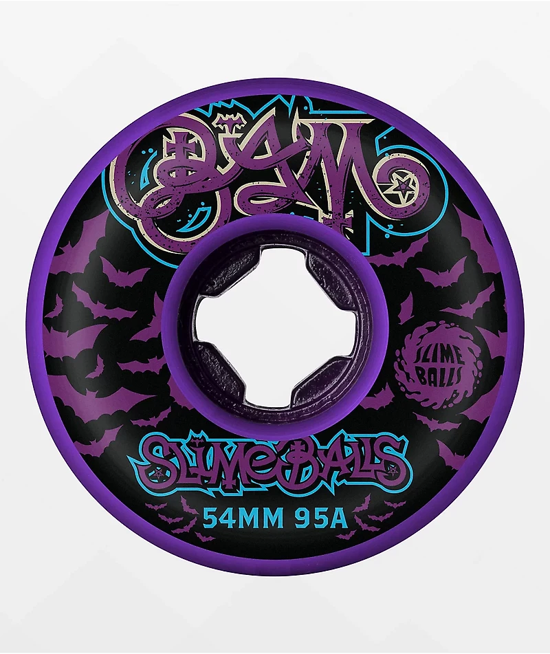 Slime Balls Margera Guest Hardline 54mm 95a Purple Skateboard Wheels