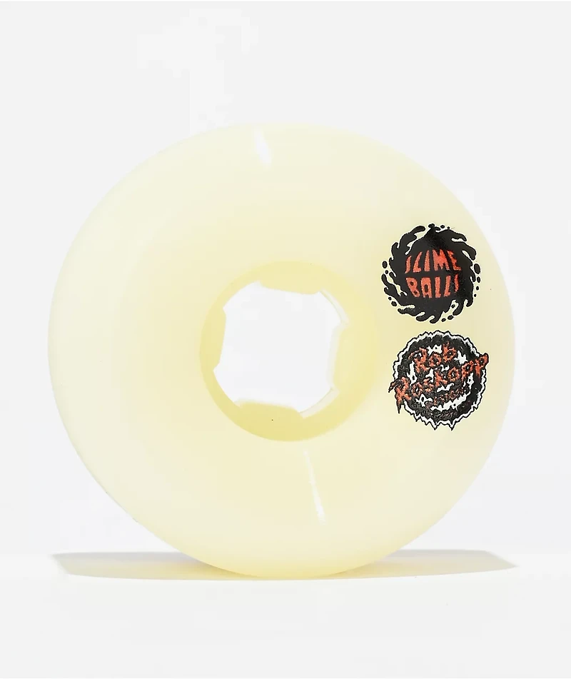 Slime Balls Roskopp Face Two 54mm 95a White Skateboard Wheels