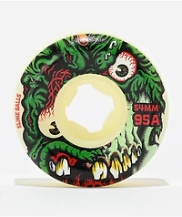 Slime Balls Roskopp Face Two 54mm 95a White Skateboard Wheels