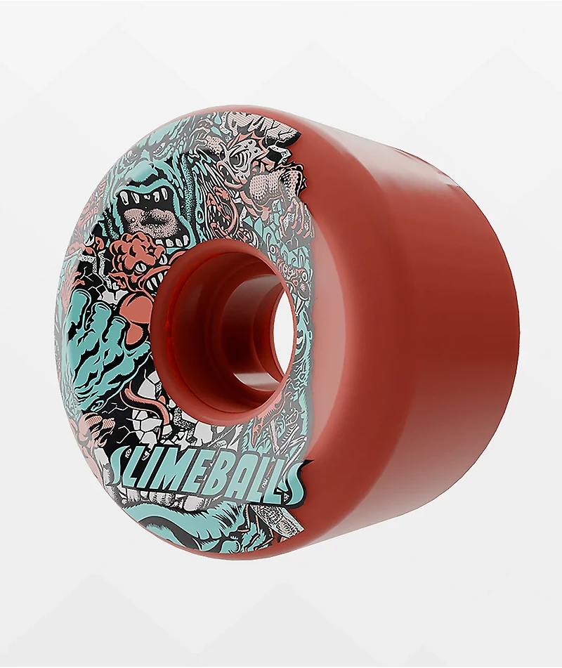 Slime Balls Roskopp Five Reissue 60mm 78a Red Cruiser Skateboard Wheels