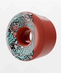 Slime Balls Roskopp Five  Reissue 60mm 78a Red Cruiser Skateboard Wheels