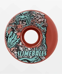Slime Balls Roskopp Five  Reissue 60mm 78a Red Cruiser Skateboard Wheels