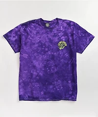 Slime Balls Screaming Hand Purple Tie Dye T-Shirt