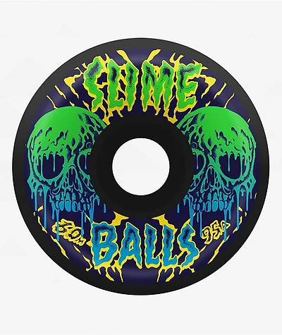 Slime Balls Skull Vomits 60mm 95a Black Skateboard Wheels