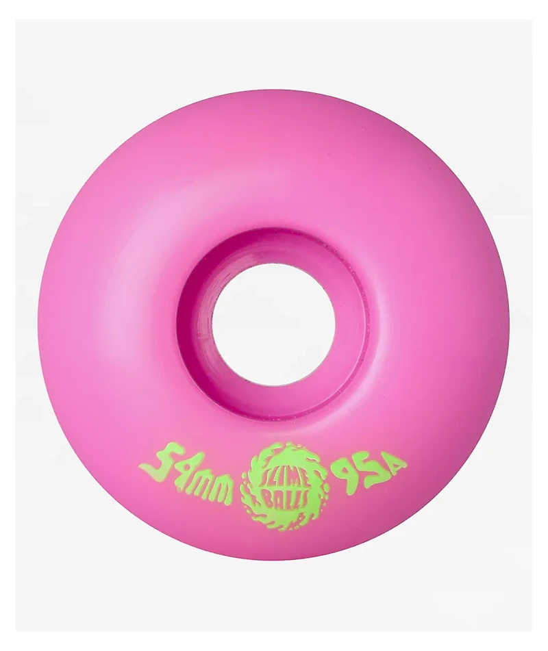Slime Balls Snot Rockets 54mm 95a Pastel Pink Skateboard Wheels