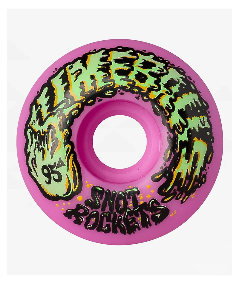 Slime Balls Snot Rockets 54mm 95a Pastel Pink Skateboard Wheels