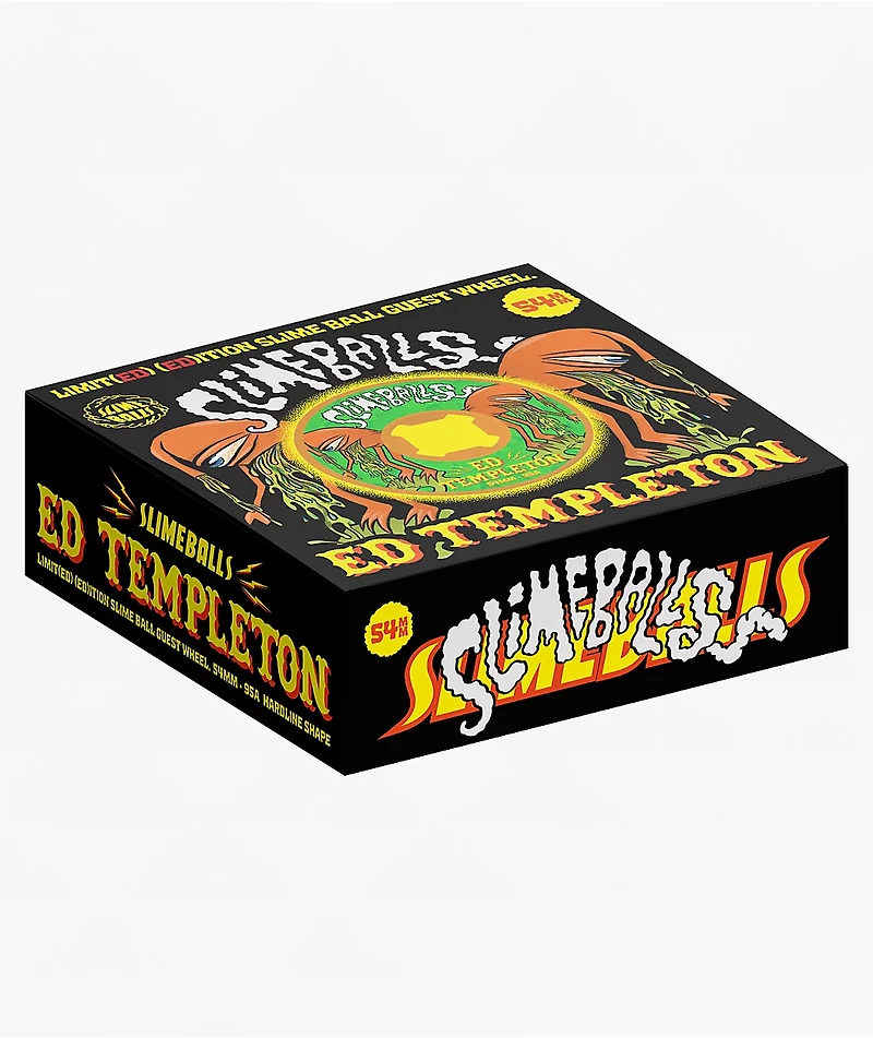 Slime Balls Templeton Vomit Mini 54mm 95a Orange Skateboard Wheels