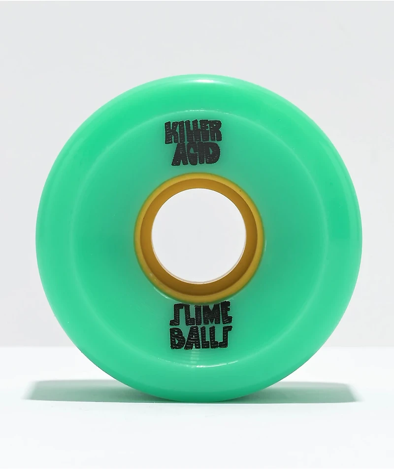 Slime Balls x Killer Acid 60mm 78a Green Cruiser Skateboard Wheels