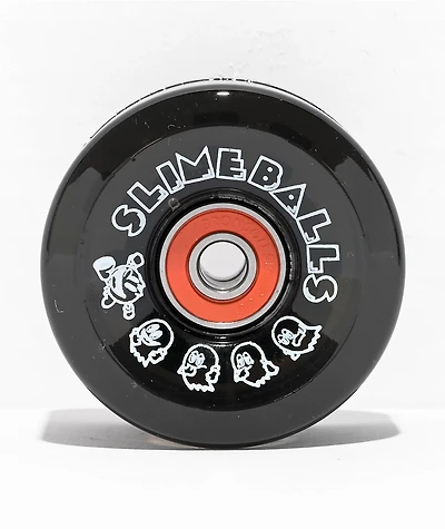 Slime Balls x Pac-Man Light Ups 60mm 78a Black Cruiser Skateboard Wheels