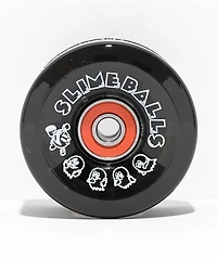 Slime Balls x Pac-Man Light Ups 60mm 78a Black Cruiser Skateboard Wheels