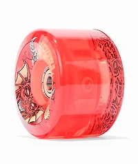 Slime Balls x Stranger Things Light Ups LED Hellfire Club 66mm 78a Red Cruiser Skateboard Wheels