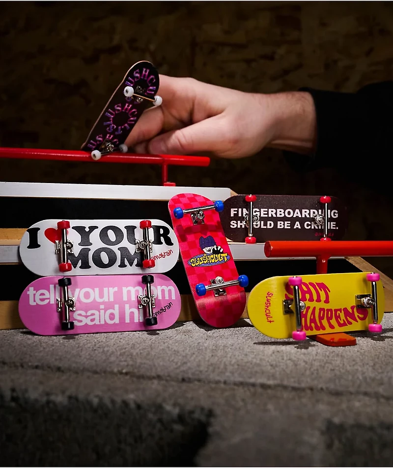 Slushcult Orange Fingerboard Grind Rail