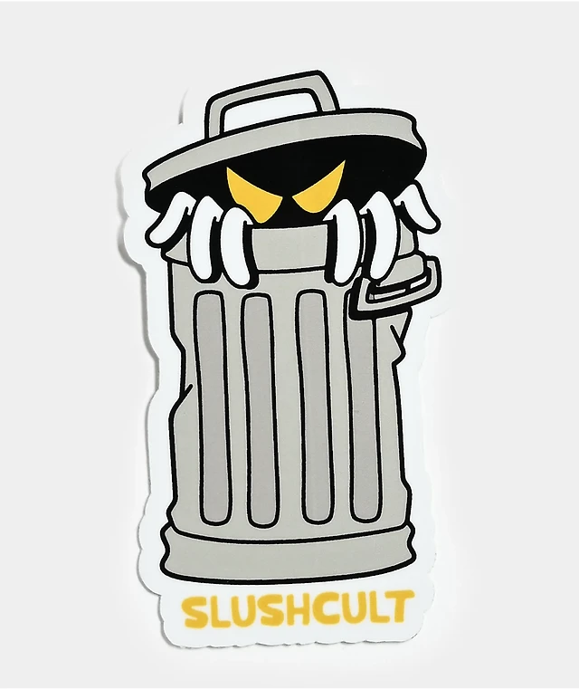 Slushcult Trash Can Sticker