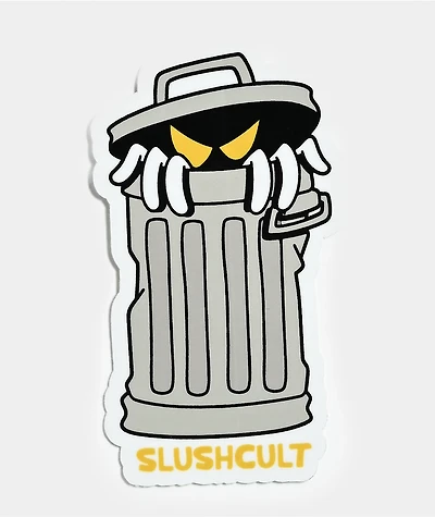 Slushcult Trash Can Sticker