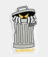 Slushcult Trash Can Sticker