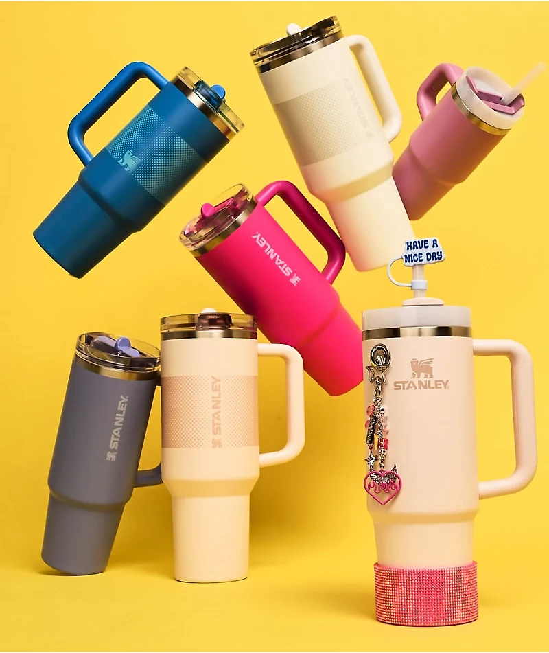 Smiles & Peace 4-Pack Straw Toppers