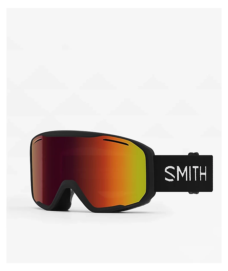 Smith Blazer Black & Red Sol-X Mirror Snowboard Goggles