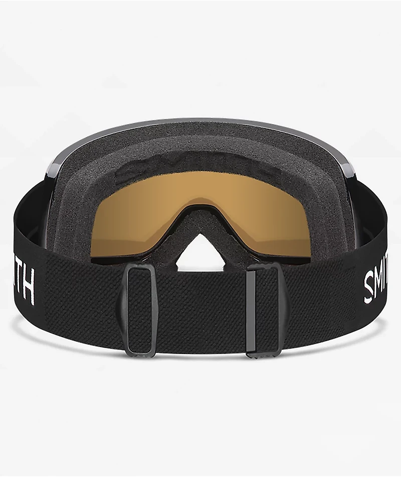 Smith Frontier Black & Green Sol-X Mirror Snowboard Goggles