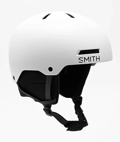 Smith Rodeo Matte White Snowboard Helmet