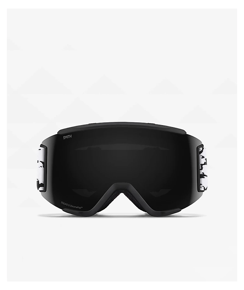 Smith Squad S Black Marble Snowboard Goggles