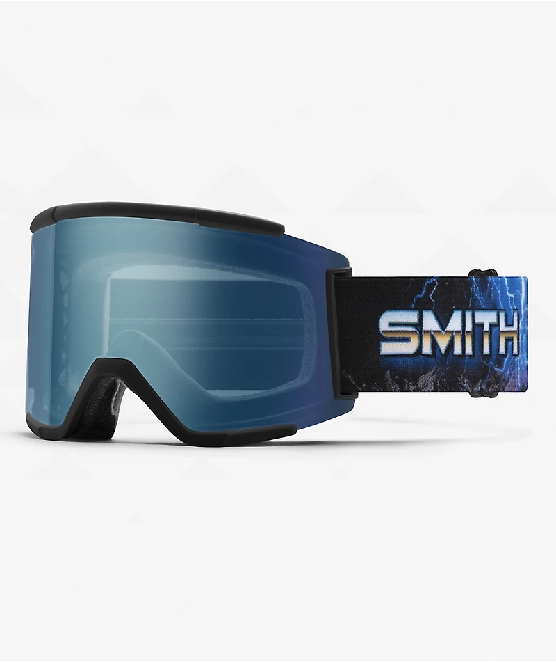Smith Squad XL Open Road & Blue Snowboard Goggles