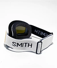 Smith Tribute White & Red Sol-X  Snowboard Goggles