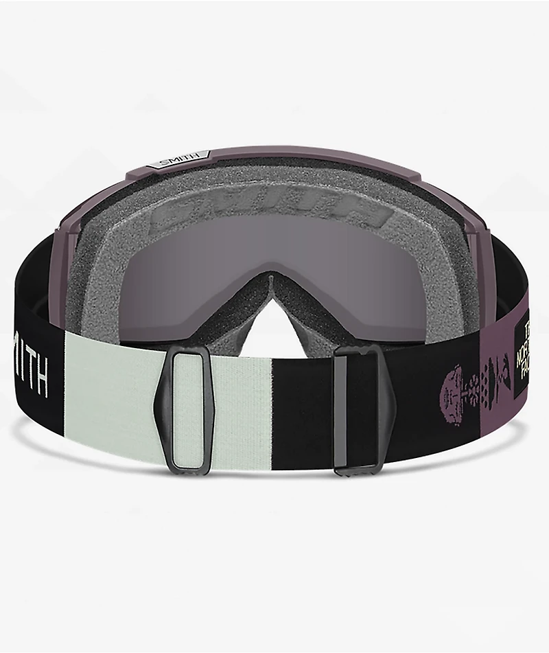 Smith x The North Face Squad Erik Leon Black & Purple Snowboard Goggles
