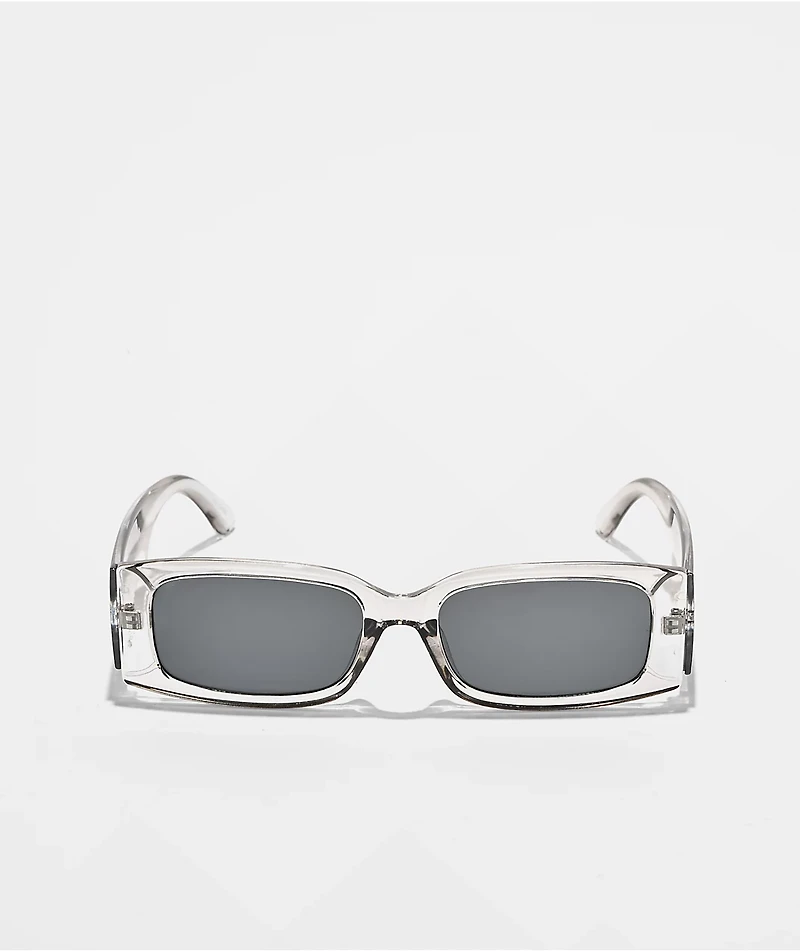 Smoke Lens Rectangle Grey Sunglasses