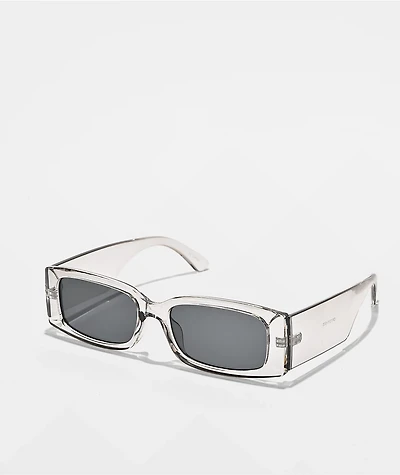 Smoke Lens Rectangle Grey Sunglasses